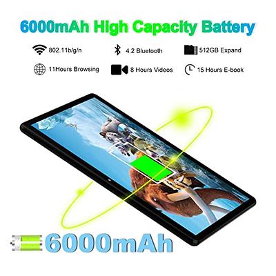 New 10.1 Inch Tablets Android 12 Octa Core 8GB RAM 512GB ROM Dual SIM Phone  Call