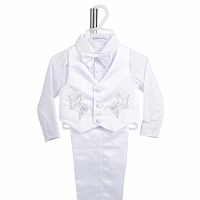 Dressy Daisy Baby Boy Satin Baptism Clothes Christening Outfit