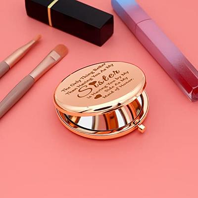 Gifts for Best Friend Compact Makeup Mirror Unique Friendship