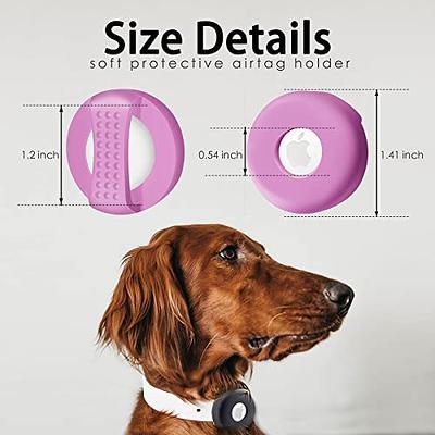 Dog Collar Holder for AirTag, 2 Pack Silicone Pet Collar Case for Apple  Airtags, Anti-Lost Airtag Dog Collar Holder GPS Tracker Compatible with Cat Dog  Collars Charms Harness & Backpack Accessories 