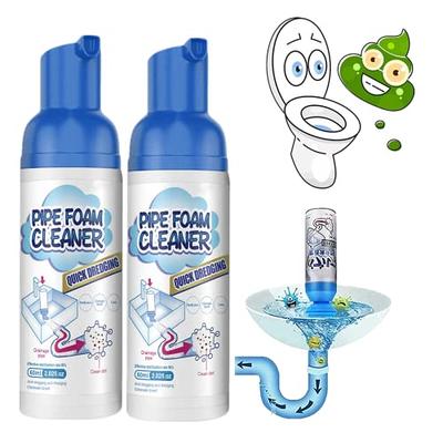 Herios Drain Foam Cleaner - Pipe Dredge Deodorant Foam Cleaner, Powerful  Sink and Drain Cleaner, Liquid Hair Drain Clog Remover & Cleaner, Clog  Remover for Kitchen Drain/Sinks/Tubs (2pc) - Yahoo Shopping