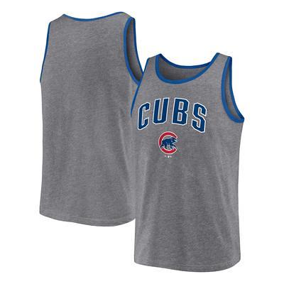 Men's Fanatics Branded Heather Gray Chicago Cubs Primary Tank Top - Yahoo  Shopping