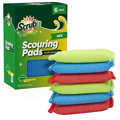 Nylon Cleaning Scrub Pad 12 Pack,Long-Lasting and Reusable