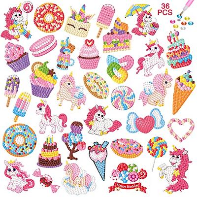 50pcs 5D Diamond Painting Stickers Kits for Kids - Cute Cartoon Toys Theme  - Arts and Crafts for Kids Ages 8-12 Being Creative to Gem DIY Diamond  Sticker to Be Kids' Birthday