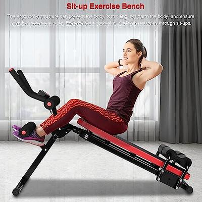 Dskeuzeew Ab Exercise Bench, Abdominal Workout Machine Foldable