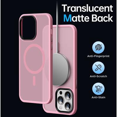 Lamicall Magnetic Case for iPhone 14 Pro/14 Pro Max [ Anti-Slip Edge ]