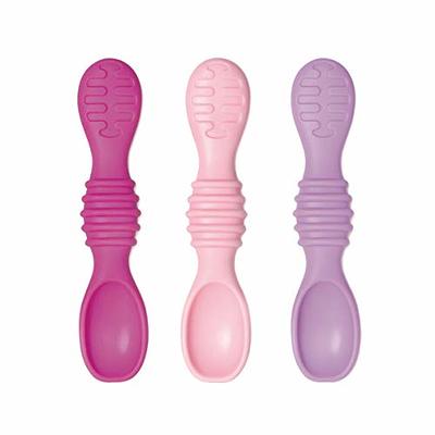 Bumkins Lavender Silicone First Feeding Set with Lid & Spoon - Each