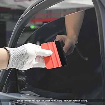 Cheap Vinyl Scraper Car Window Film Tinting Tools Felt Edge