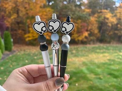 Silicone Beaded Pen, Customized Silicone Pen, Cute Work Pens