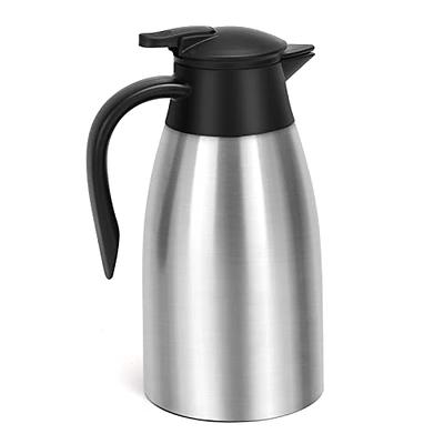 OVENTE Portable Electric Kettle Stainless Steel Instant Hot Water Boiler  Heater 1.7 Liter 1100W Double Wall Insulated Fast Boiling with Automatic  Shut Off for Coffee Tea & Cold Drinks, Red KD64R 