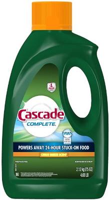 Cascade 28193 Original Lemon Scent Automatic Dishwasher Detergent Gel 120  oz. - 4/Case