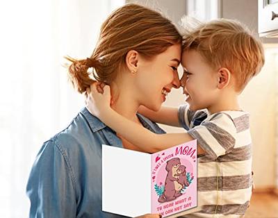  Fsaoor Funny First Mothers Day Card for Mom from Baby Boy Girl  4x6 1st Mother's Day Gifts with Photo Insert,First Mothers Day Gifts  Cards for New Mom First Time Mom Pregnancy