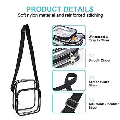  WEIMZC Clear Bag Stadium Approved, Adjustable Shoulder