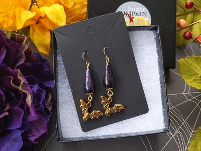 Bat Charm Earrings