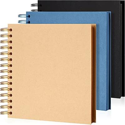 80 Pages Hardcover Kraft Scrapbook Albums, Blank Journal for