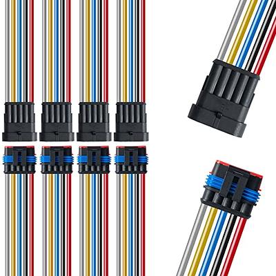 PAUTIX 12mm Connectors for RGB Smart IC COB LED Strip Light,3-Pin