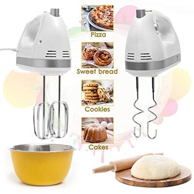 Hand Mixer Electric, 400W Food Mixer 5 Speed Stainless Steel With Storage  Box