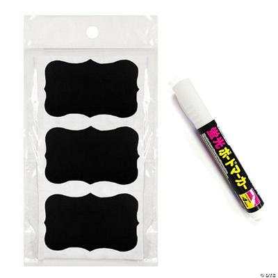 Wrapables Set of 51 Chalkboard Labels / Chalkboard Stickers, 3.5