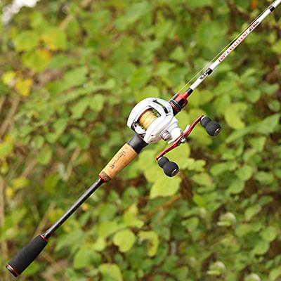 Sougayilang Baitcaster Combo, Fishing Rod and Reel Combo, 2-Piece Fishing  Pol