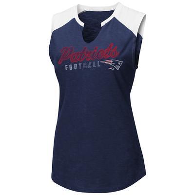 Women's New England Patriots New Era Navy/Red Mesh Muscle Tank Top