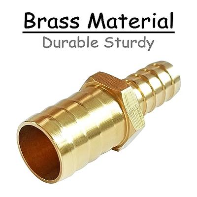 1/2 in. x 5/8 in. I.D. Brass Hose Barb Reducer Splicer Fittings (5-Pack)