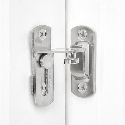 Door Lock Latch, 90 Degree Flip Barn Door Lock, Secure Portable Hook Lock  Latch