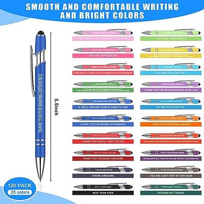 Seajan Employee Appreciation Gifts Pens Bulk Thank You for All You Do  Ballpoint Pens 2 in 1 Stylus Pens Funny Touch Screen Gift Pens for Men  Women