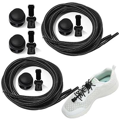 YLOKO No Tie Shoe Laces, Elastic Shoe Lace for Adults and Kids, Stretch  Tieless Shoelaces for Outdoor Mountain Sneakers (Black) - Yahoo Shopping