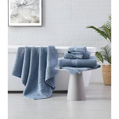 Turkish Cotton Bath Towel Set Light Blue