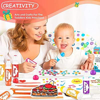 Washable Dot Markers For Kids - Pack of 10 with Activity Book