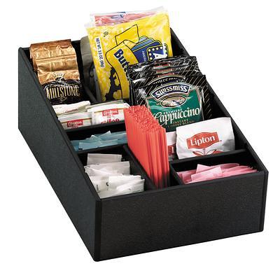 PLASTIC ORGANIZER WITH DIVIDERS 8 SECTIONS BLACK