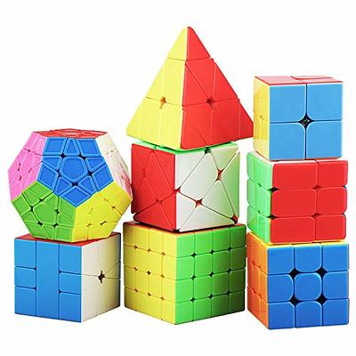 SUN-WAY Speed Cube Set of 2x2 3x3 Cylinder Trihedron Pyramid and Magic Ball  Cubes Magic