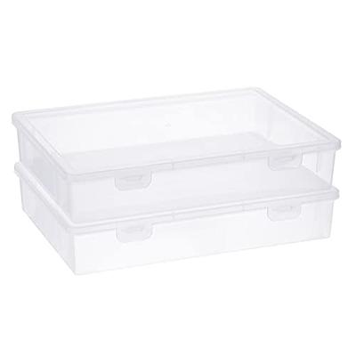 Small Plastic Box, Stackable Mini Plastic Storage Box with Lid, Clear  Plastic Organizer Container for Small Crafts Items - 8 Pack