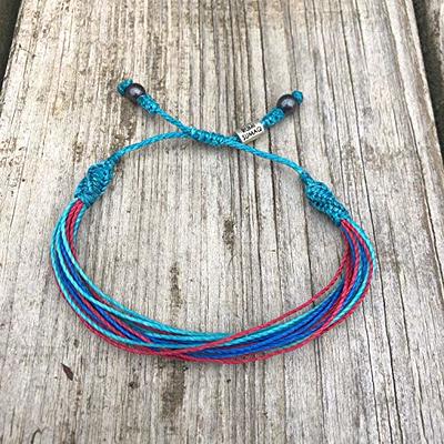 String Light Blue Awareness Bracelet: Rumi Sumaq Jewelry