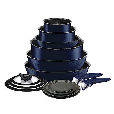 14 Pc Ceramic Induction-Ready Cookware Set - Purple