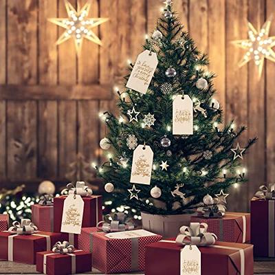 Whaline 32Pcs Christmas Wooden Gift Tags Rustic Happy Holiday Present Tags  with 32.8Ft Jute Twine Xmas Wood Hanging Label Name Tags for Christmas  Winter Party Favor Gift Wrapping Decoration - Yahoo Shopping