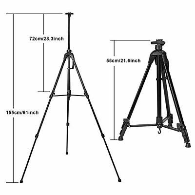 Art Tripod Stand Painting Aluminum Easel, Floor Artist Boards, Bag For -  Yahoo Shopping