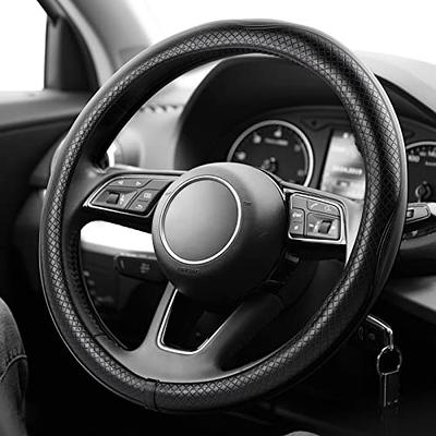  Valleycomfy Microfiber Leather Steering Wheel Cover