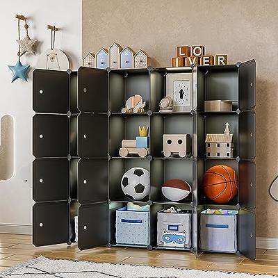 GIMTRR Closet Organizer, 9-Cube Storage with Doors, Closet