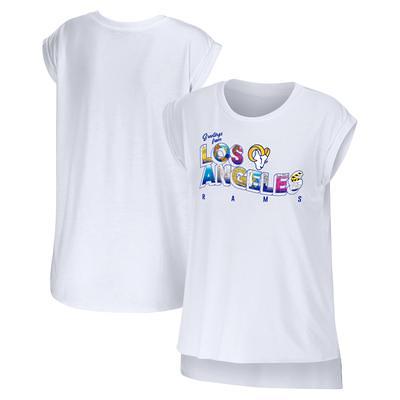 Women's WEAR by Erin Andrews White Los Angeles Rams Greetings From