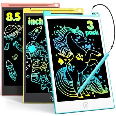 FLUESTON LCD Writing Tablet, Doodle Board Toys Gifts for 3-8 Year Old Girls  Boys, 10 Inch Colorful Electronic Board Drawing Pad for Kids, Gifts for