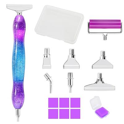 Ninonly Diamond Art Pen, Diamond Painting Pen with 6 Metal Tips, 6 Painting  Glue Clay, Roller, 5D Diamond Art Accessories and Tools for DIY Craft,  Purple Blue - Yahoo Shopping