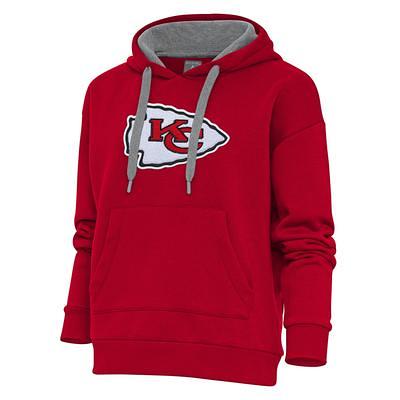 Men's Kansas City Chiefs Antigua White Victory Pullover Hoodie in