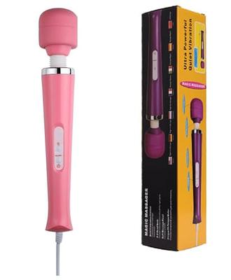 Handheld Personal Wand Massager with 10 Powerful Magic Vibration, Neck  Shoulder Back Massage for Deep Muscles Pain Relief-Pink