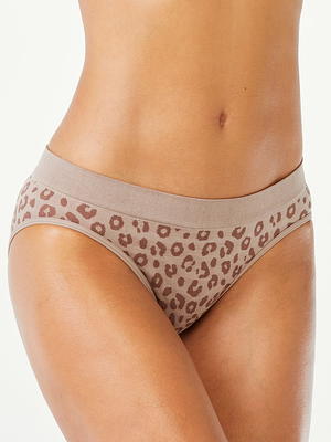 Joyspun Women's Cotton Bikini Panties, 6-Pack, Sizes S to 2XL