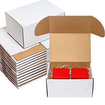 Harloon 100 Pcs Small Shipping Box 6x4x3 Inch Bulk White Corrugated  Cardboard Boxes Shipping Mailing Box for Moving Packaging Storage Box for  Small