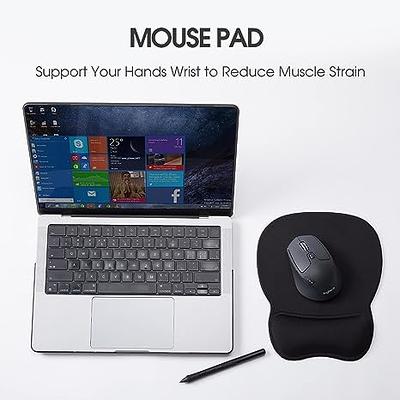 9 Pack Mouse Pad Ergonomic Mouse Pad with Gel Wrist Rest Support Memory  Foam Mouse Pad Non Slip PU Base Pain Relief Mousepad for Computer Laptop  Home