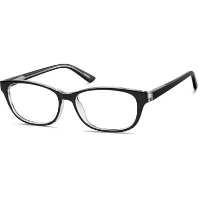 Optical Eyewear - Oval Shape, Plastic Full Rim Frame