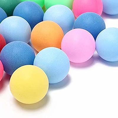 One Pack Colored Ping Pong Balls 40mm 2.4g Entertainment Table Tennis Balls  Mixed Colors for Game and Activity Mix Color