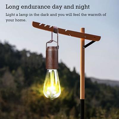 Solar LED Light Outdoor Emergency Light Bulb With Solar Panels Rechargeable  Bulb hanging Courtyard Garden Lamp Camping Light